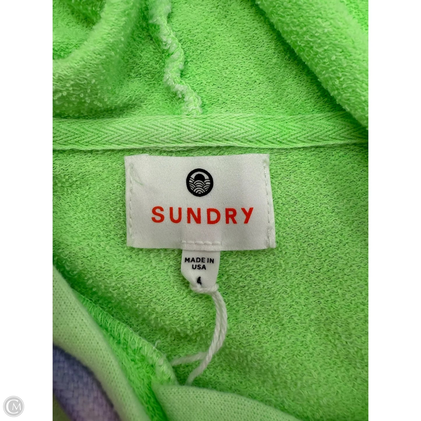 Sweatshirt Hoodie By Sundry In Green, Size: Xl