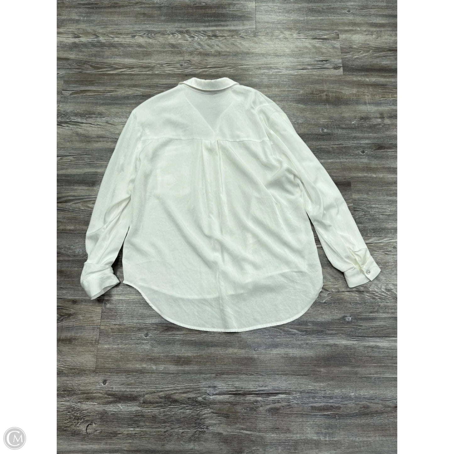 Top Long Sleeve Basic By Pinch In White, Size: S