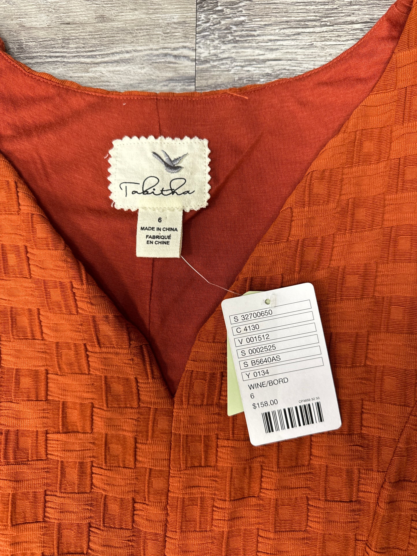 Dress Casual Midi By Tabitha In Orange, Size: 6