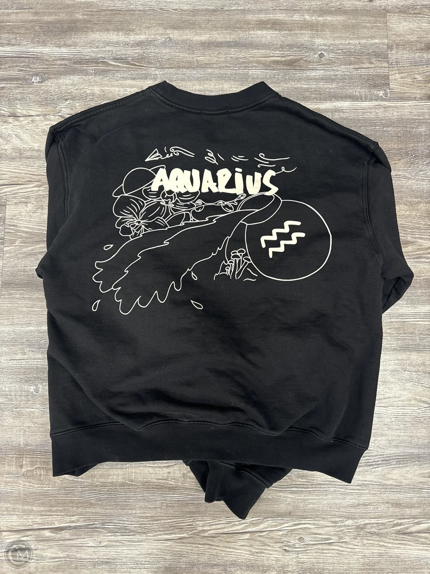 Sweatshirt Designer By Good American In Black & White, Size: M