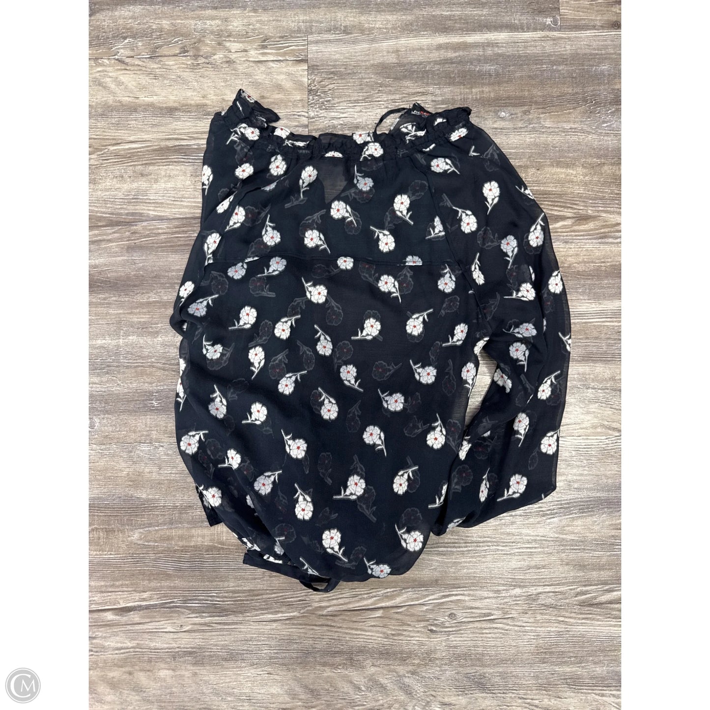 Top Long Sleeve Designer By Rag And Bone In Navy, Size: S