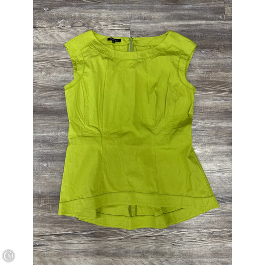 Top Sleeveless Designer By Lafayette 148 In Green, Size: 6
