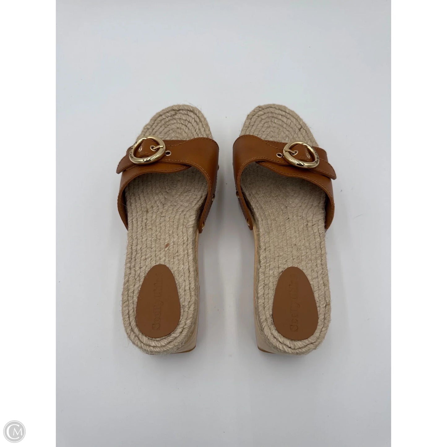 Sandals Designer By See By Chloe In Tan, Size: 8.5