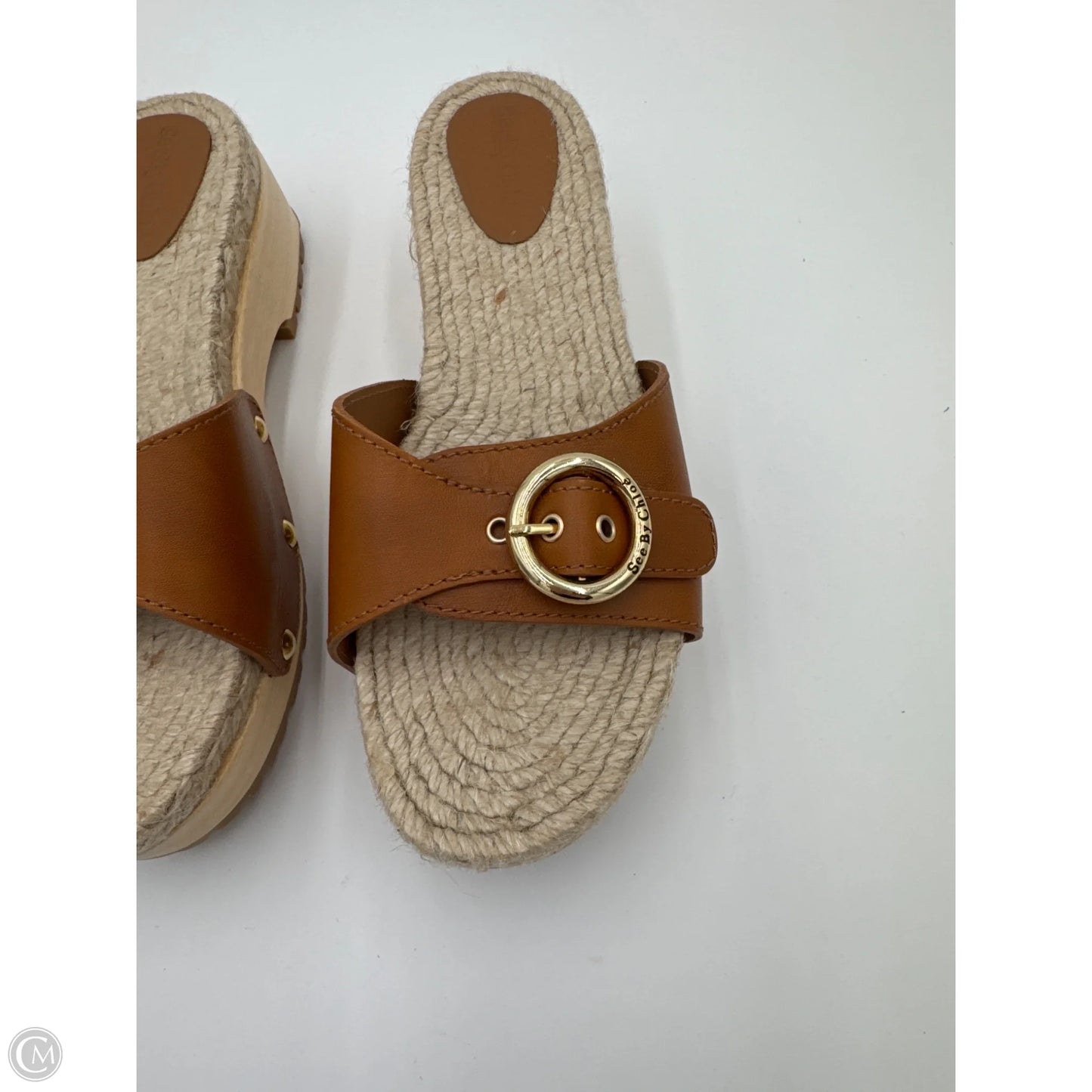 Sandals Designer By See By Chloe In Tan, Size: 8.5