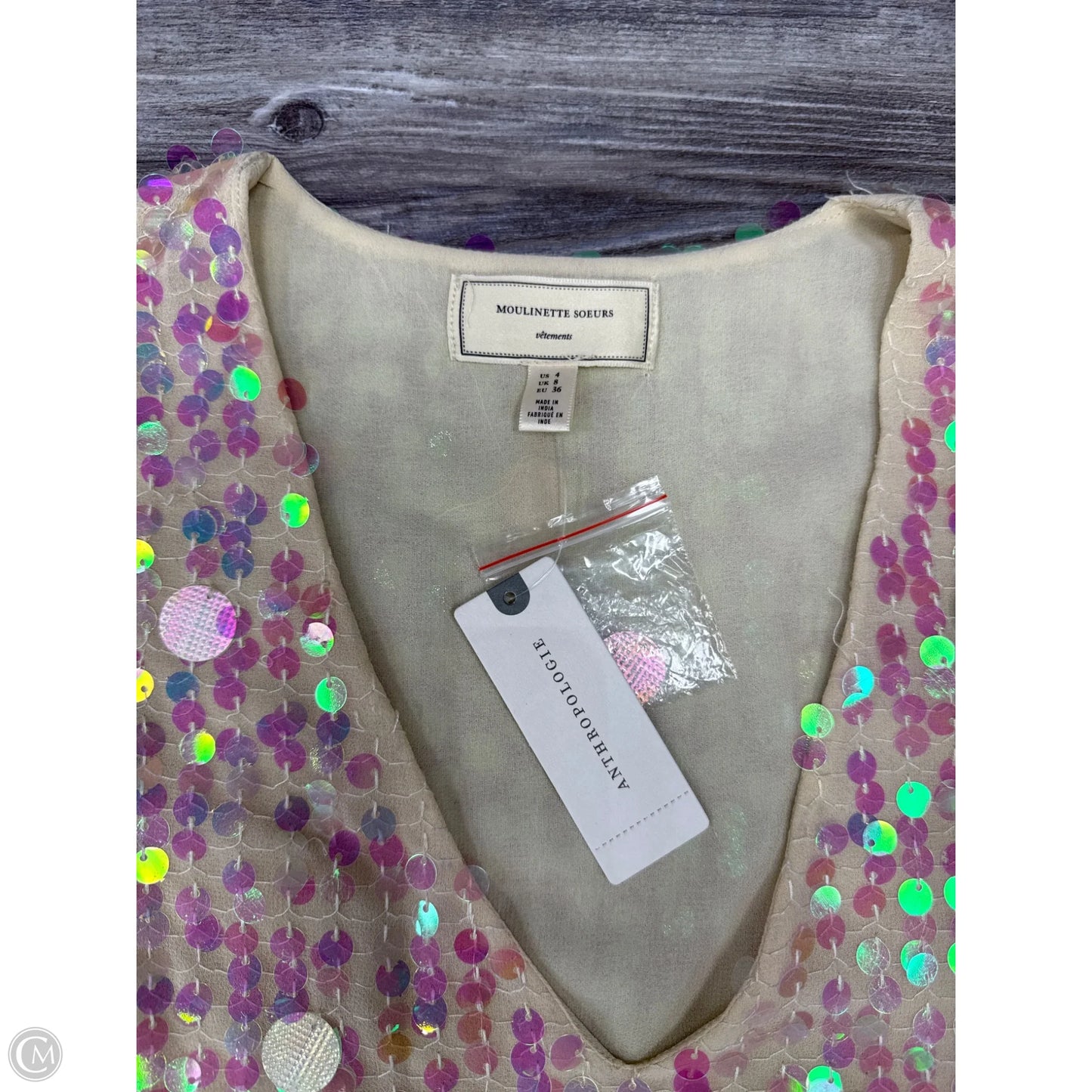 Top Sleeveless By Moulinette Soeurs In Tan, Size: S