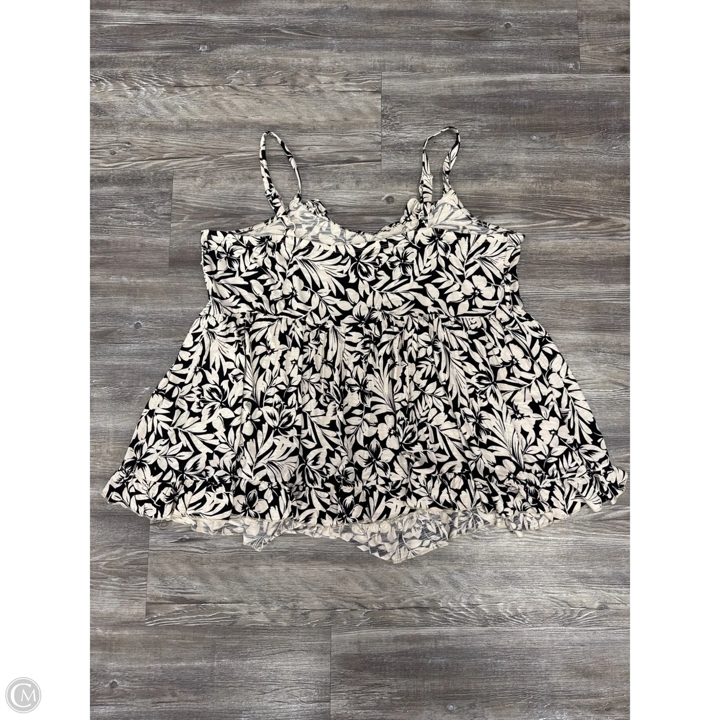 Top Sleeveless By Torrid In Black & White, Size: 3x