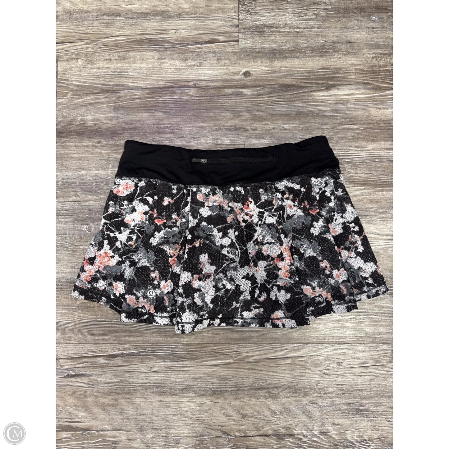 Athletic Skort By Lululemon In Floral Print, Size: 6