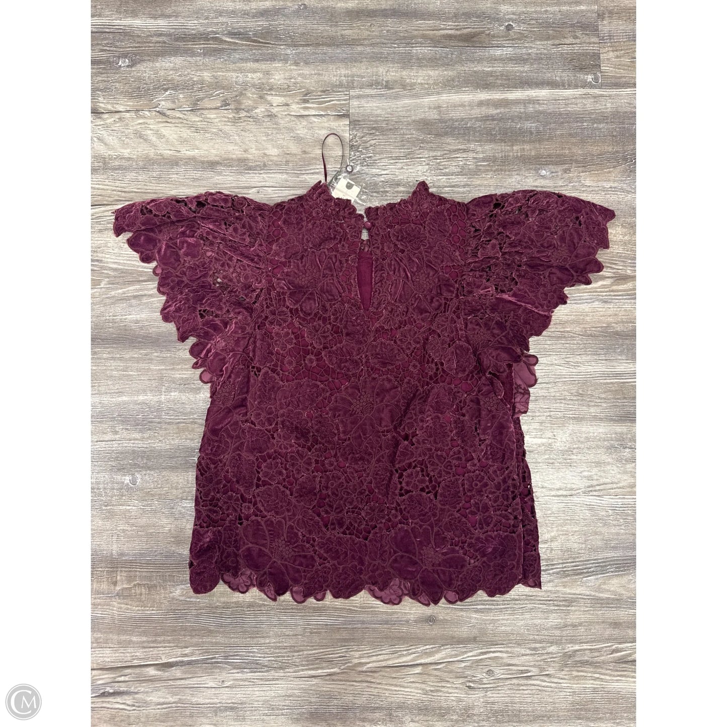 Top Short Sleeve By Anthropologie In Purple, Size: Xxs