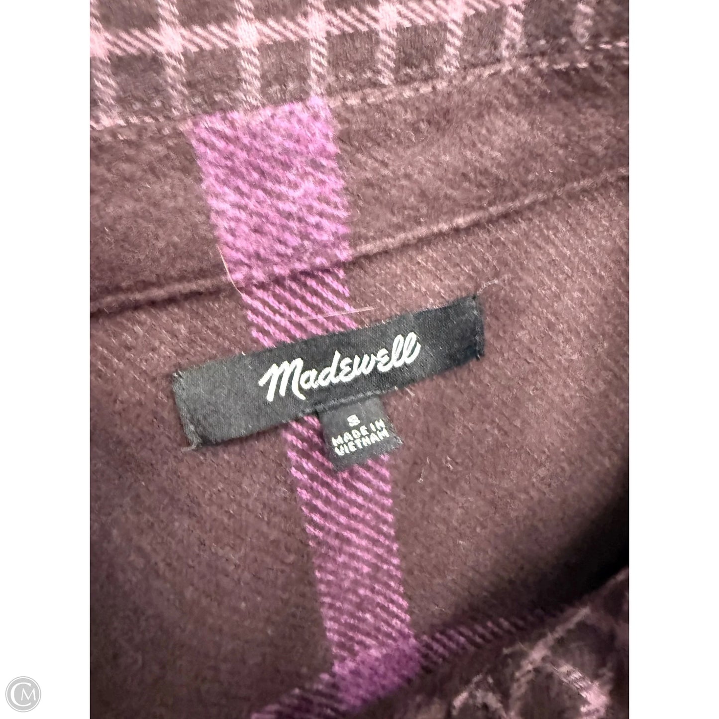 Jacket Shirt By Madewell In Purple, Size: S