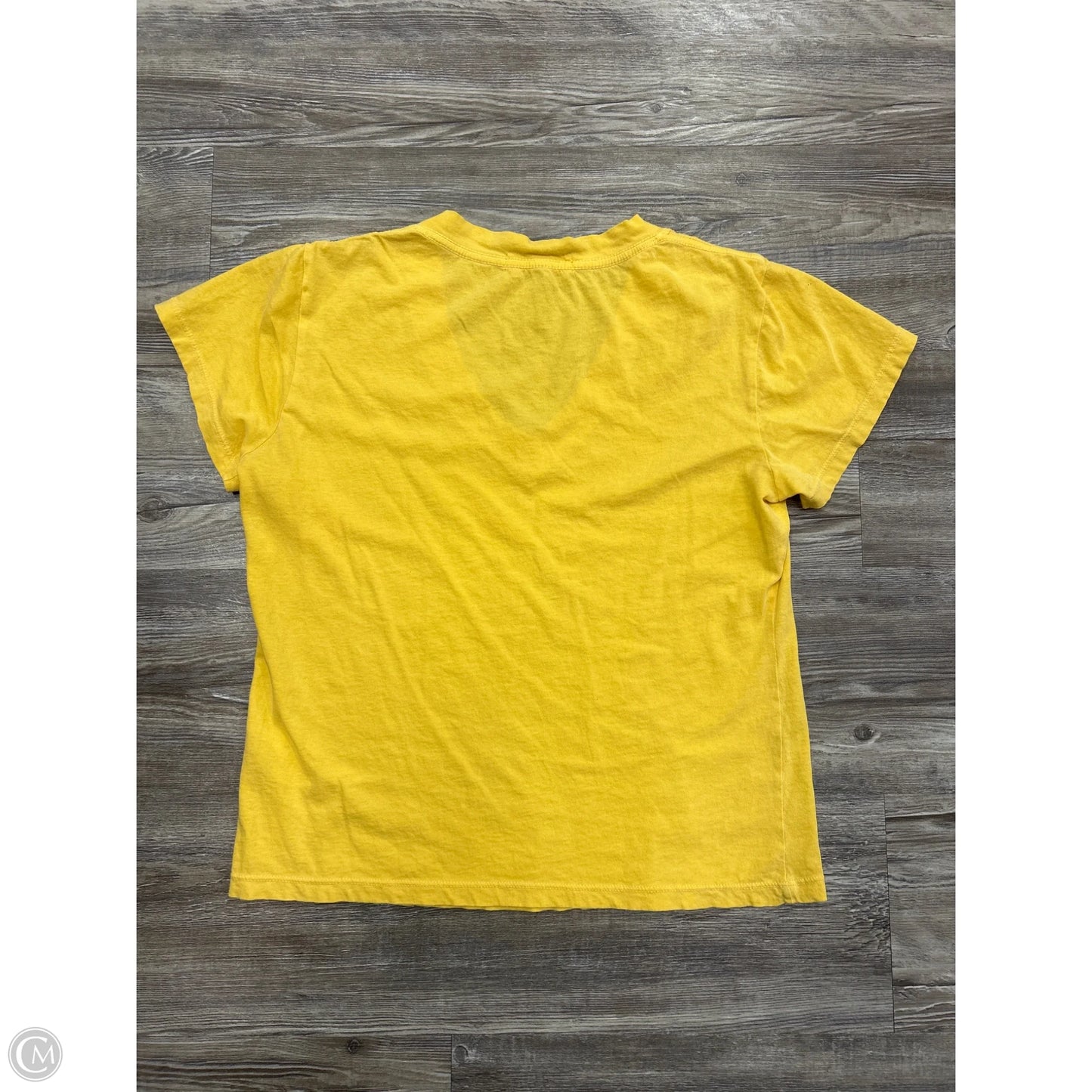 Top Short Sleeve By Perfect White Tee In Yellow, Size: Xs
