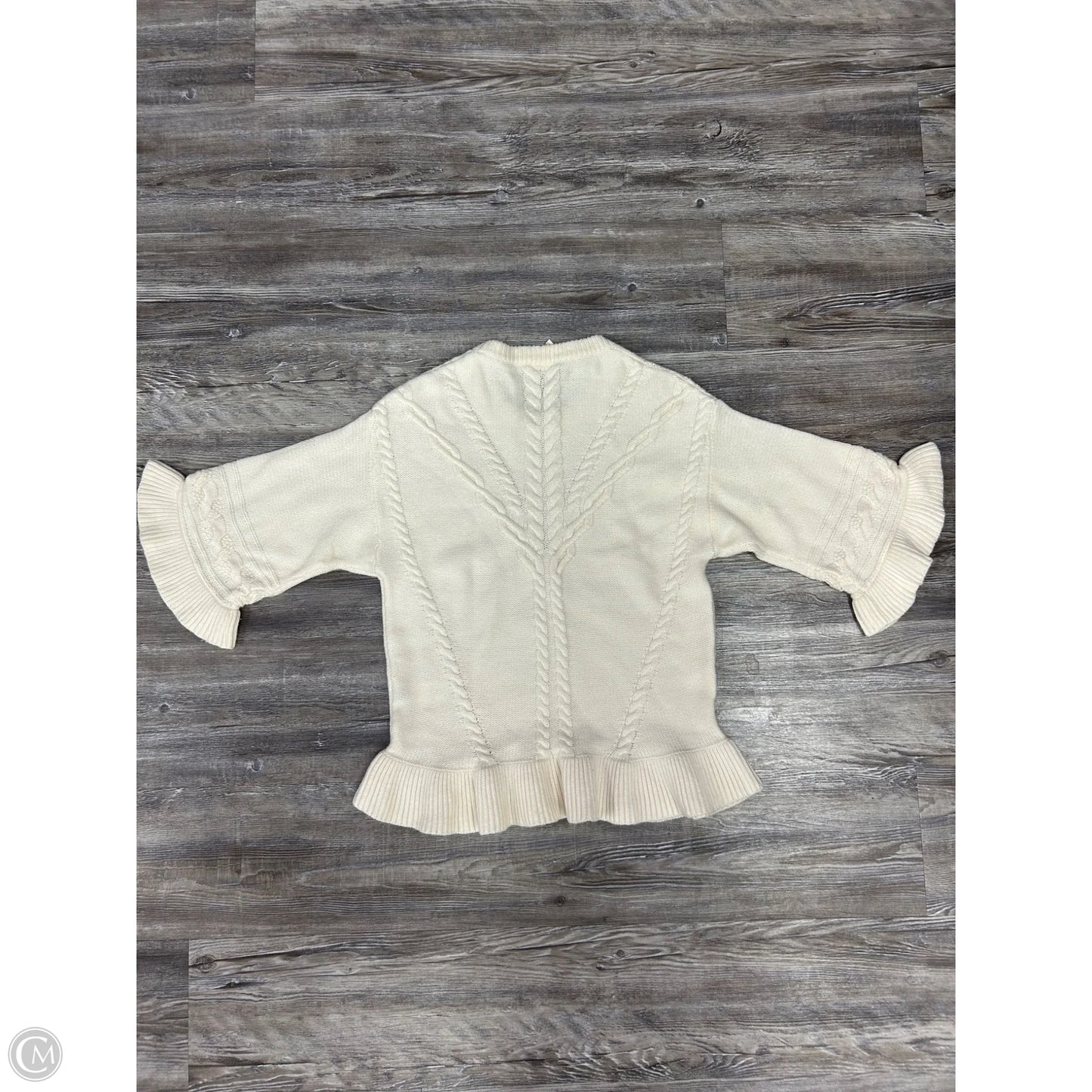 Sweater Designer By Kate Spade In Cream, Size: S