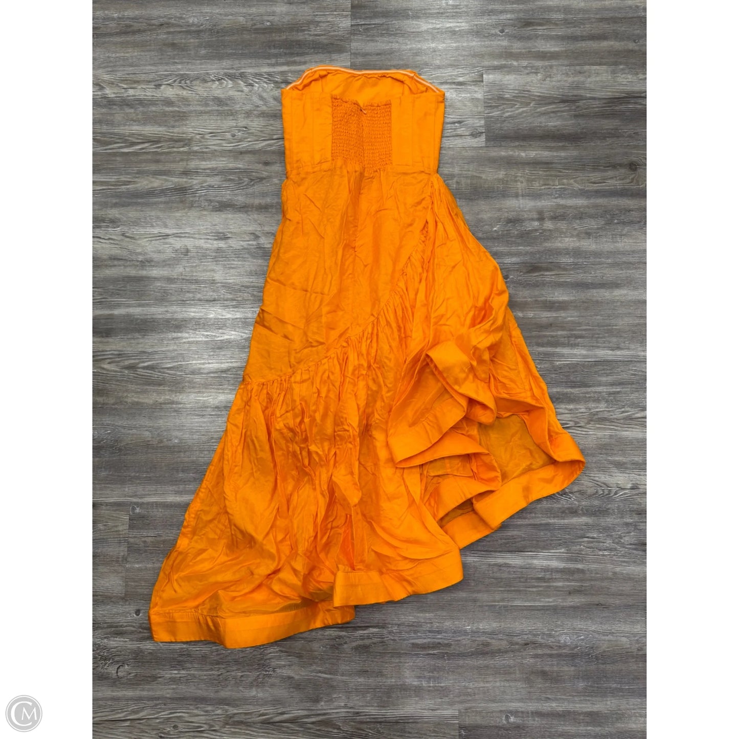 Dress Casual Midi By Let Me Be In Orange, Size: Xs