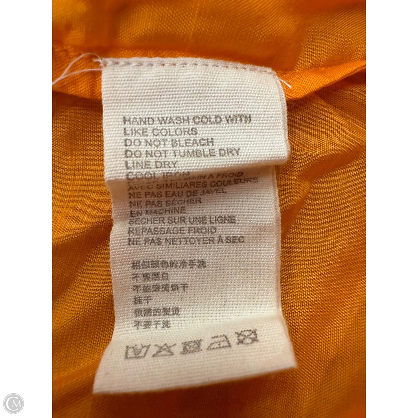 Dress Casual Midi By Let Me Be In Orange, Size: Xs