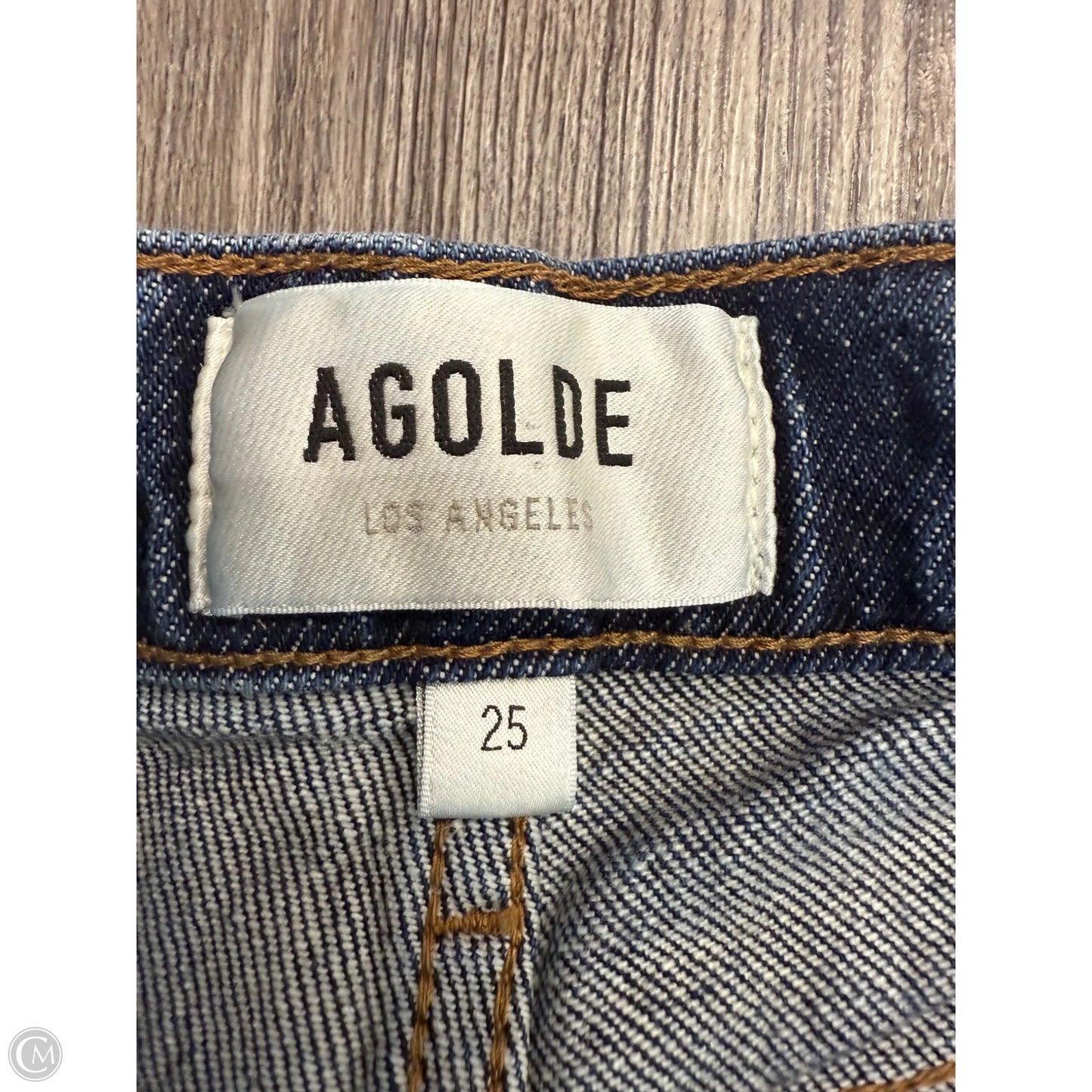 Jeans Designer By Agolde In Blue Denim, Size: 0