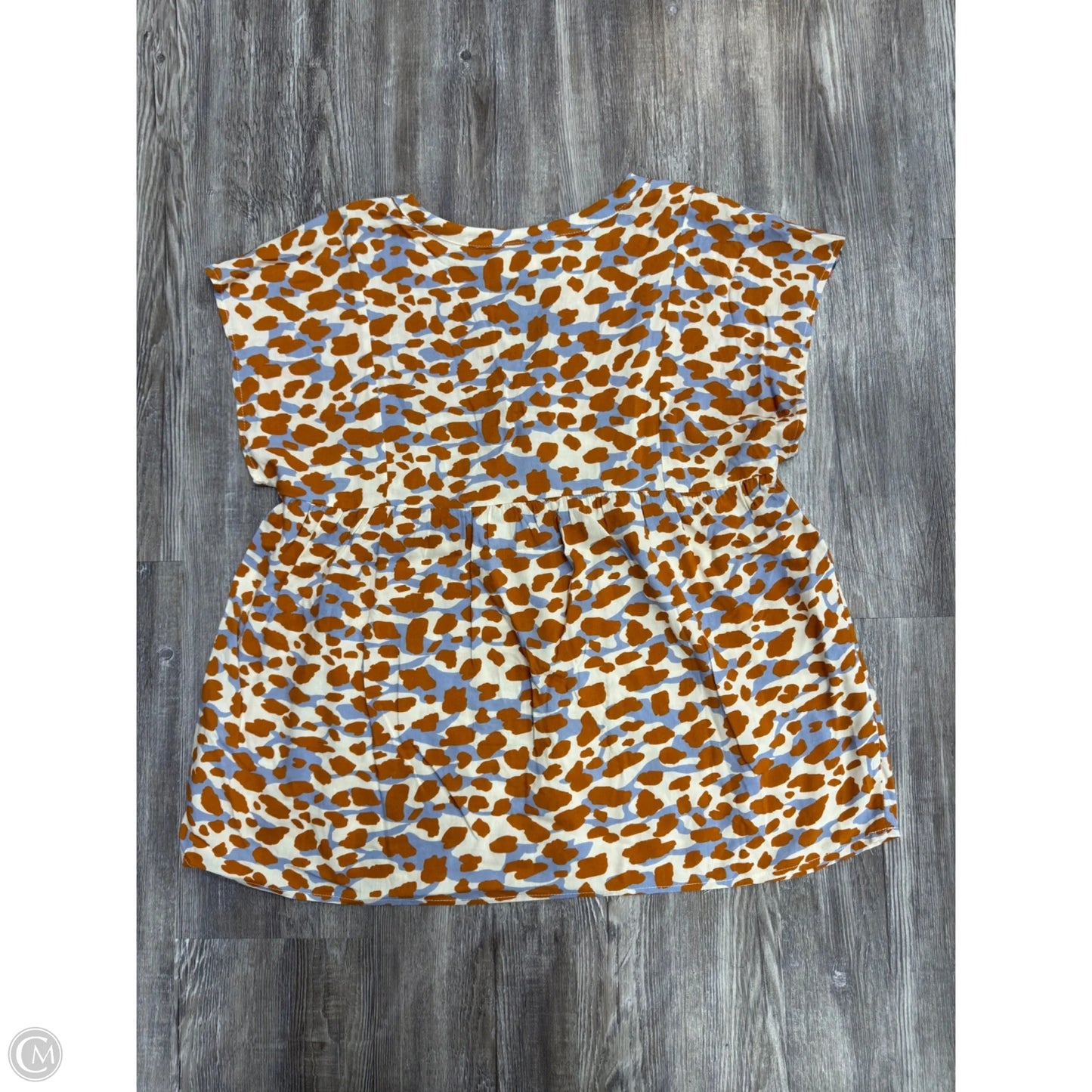 Top Short Sleeve By Savanna Jane In Multi-colored, Size: S