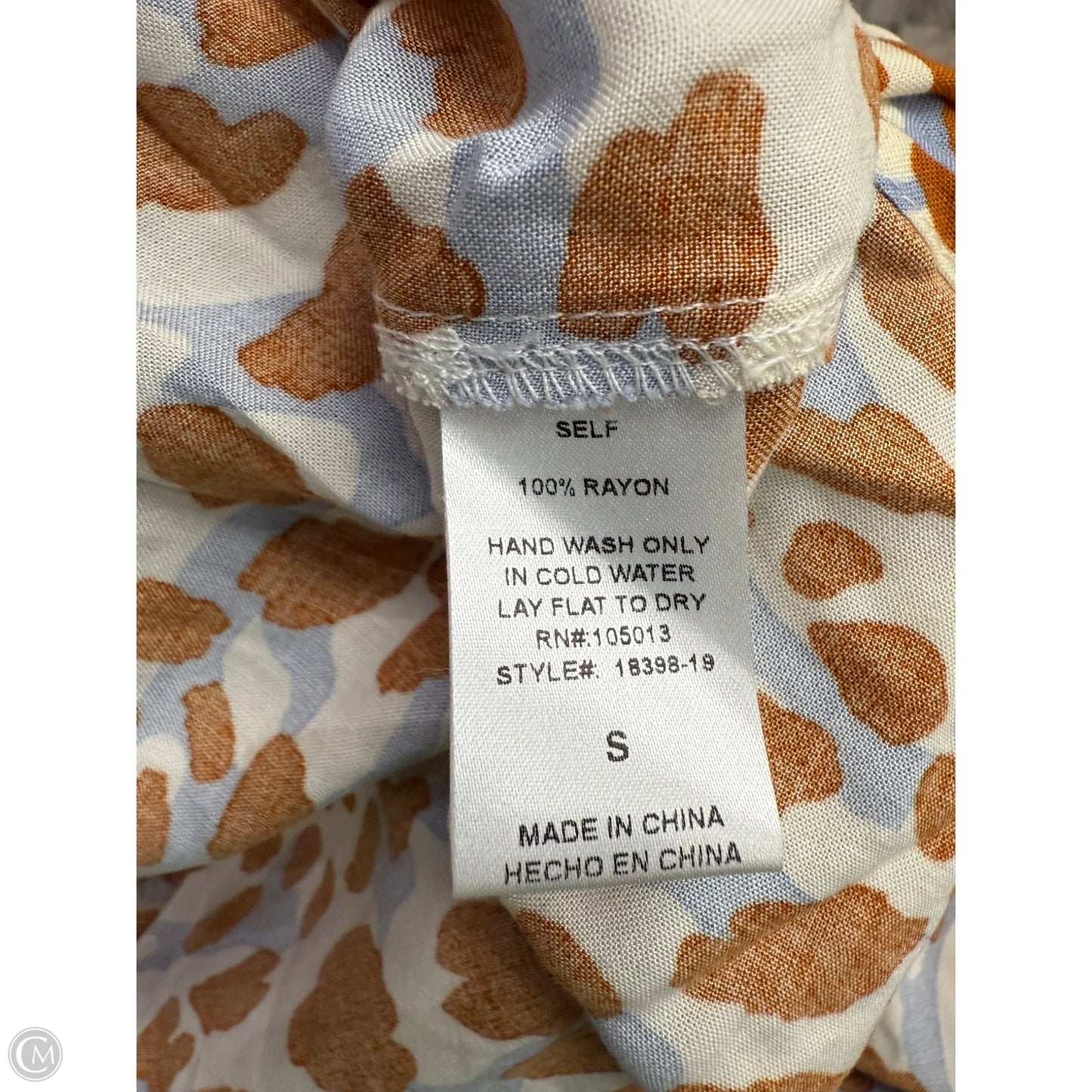 Top Short Sleeve By Savanna Jane In Multi-colored, Size: S