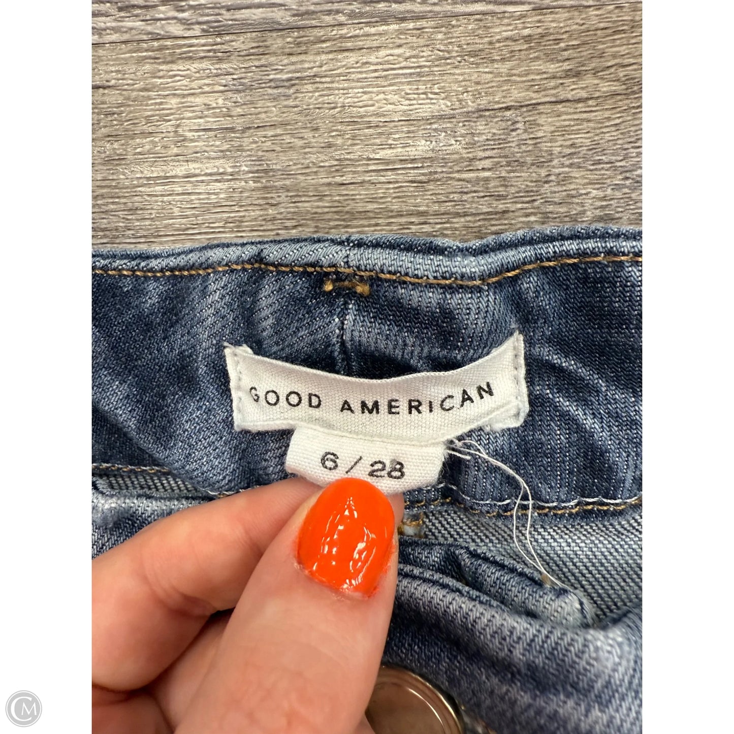 Jeans Designer By Good American In Blue Denim, Size: 6