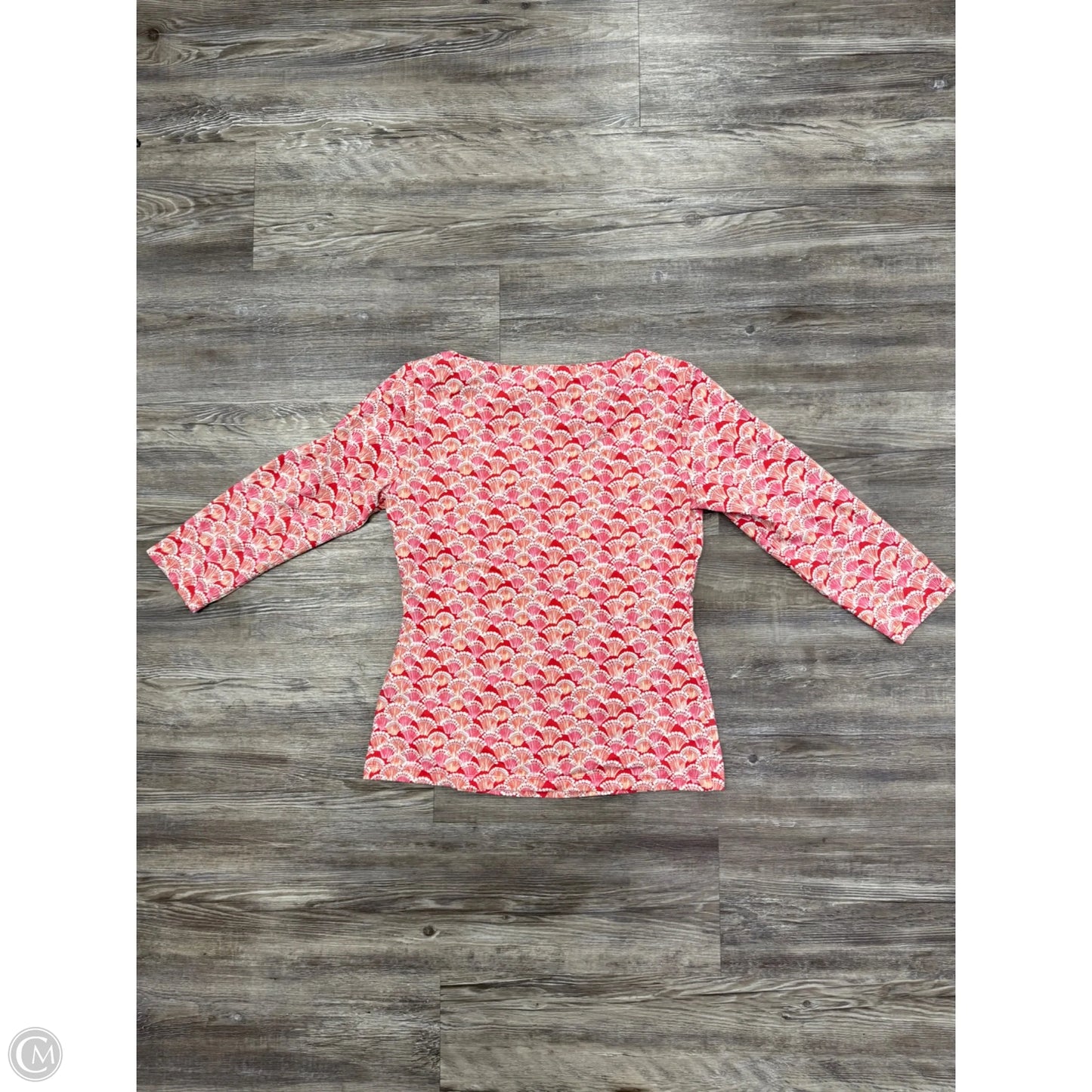 Top 3/4 Sleeve Basic By J Mclaughlin In Pink & Red, Size: Xs
