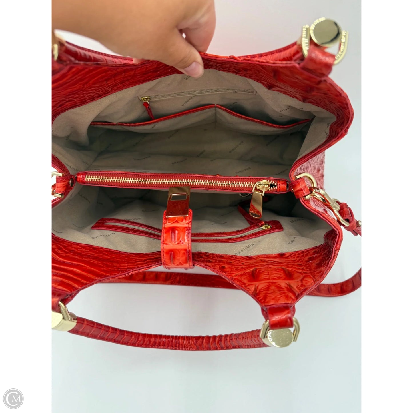 Crossbody Designer By Brahmin, Size: Large