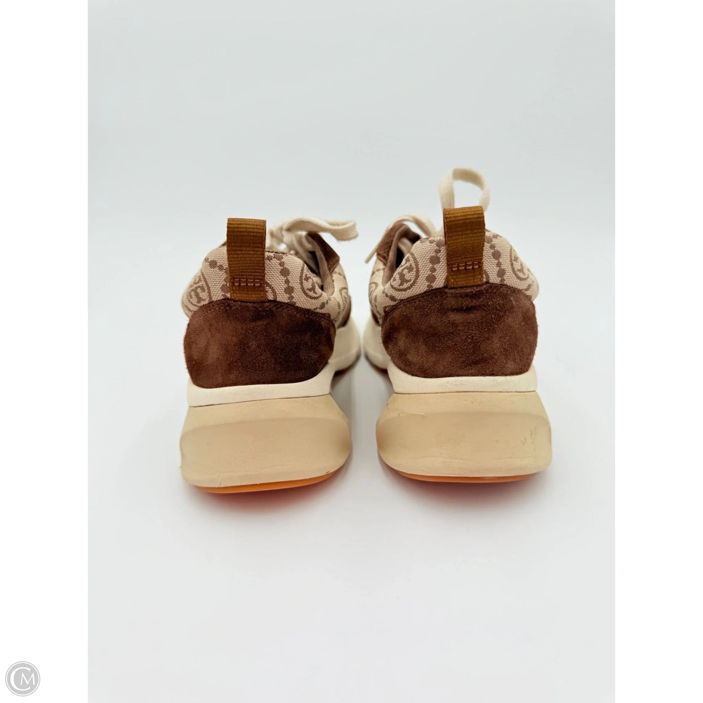 Shoes Designer By Tory Burch In Tan & White, Size: 9.5