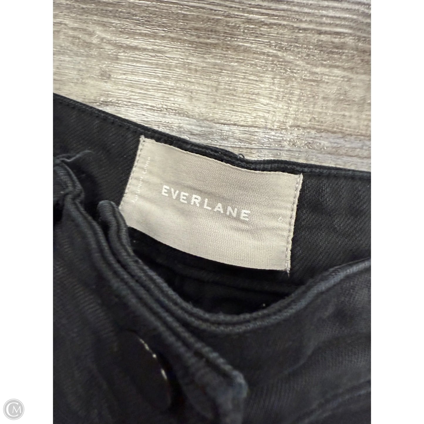 Jeans Wide Leg By Everlane In Black Denim, Size: 6