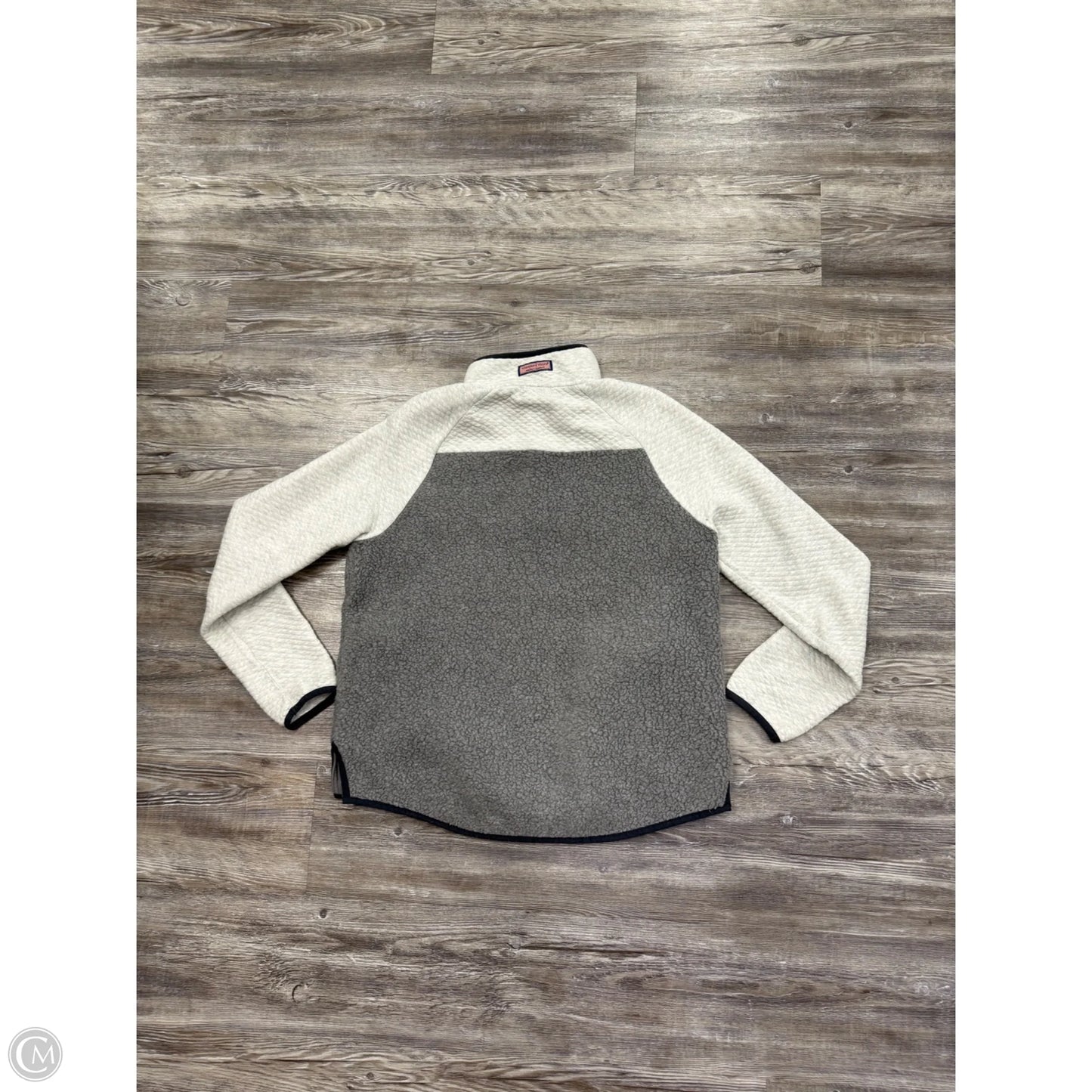Jacket Fleece By Vineyard Vines In Grey, Size: M