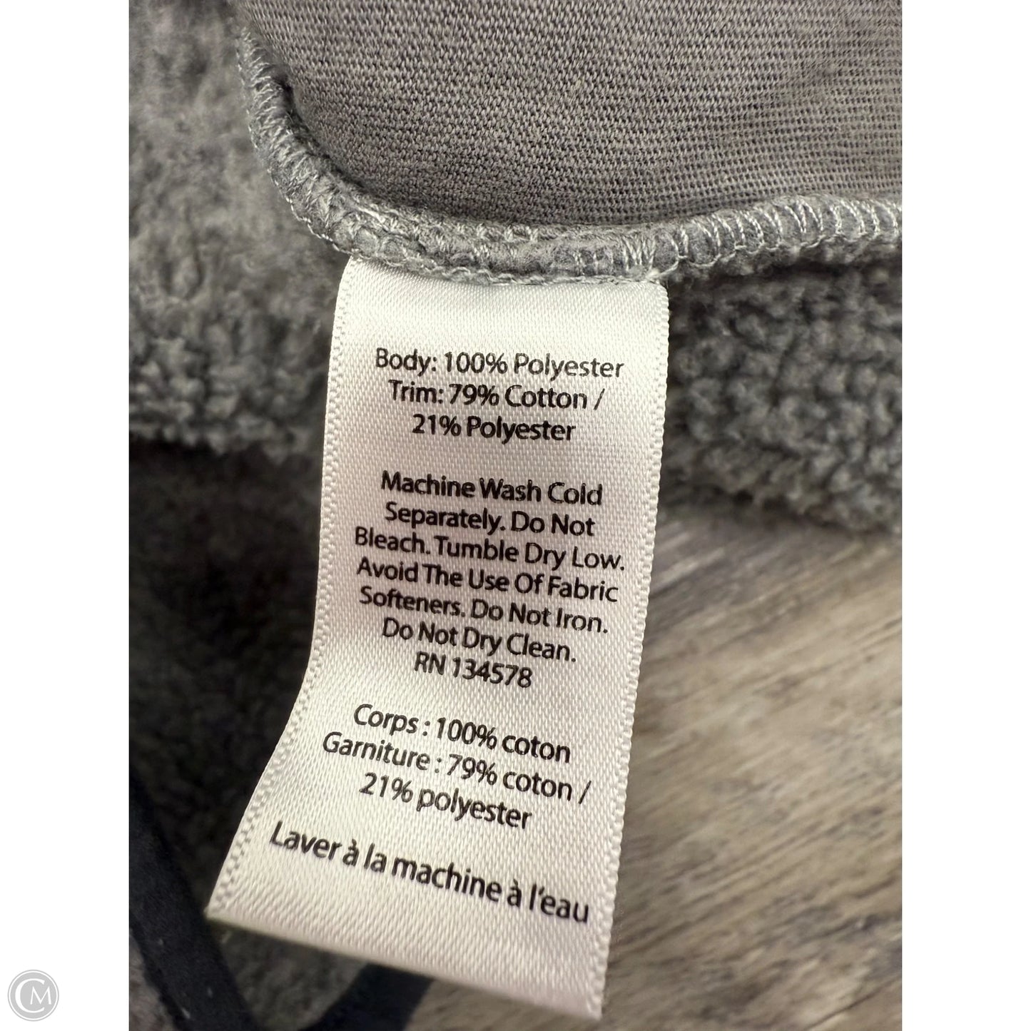 Jacket Fleece By Vineyard Vines In Grey, Size: M