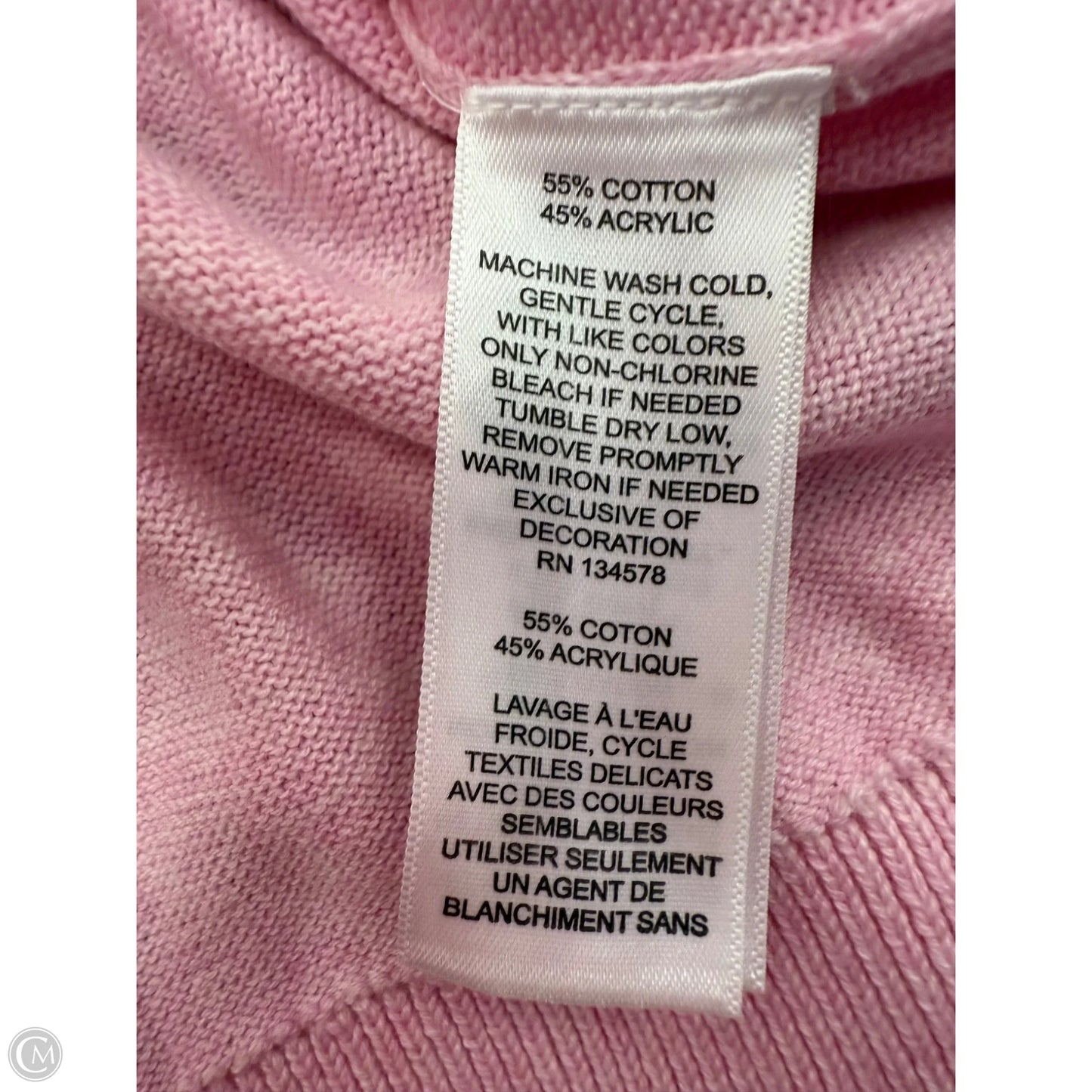 Sweater By Vineyard Vines In Pink, Size: M
