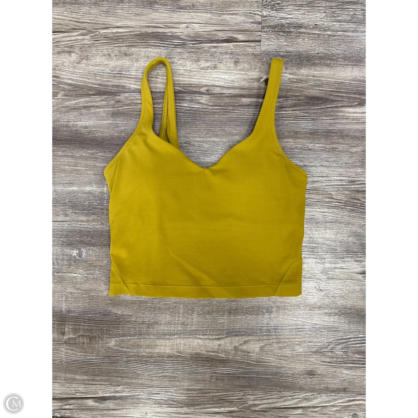 Athletic Tank Top By Lululemon In Yellow, Size: 2