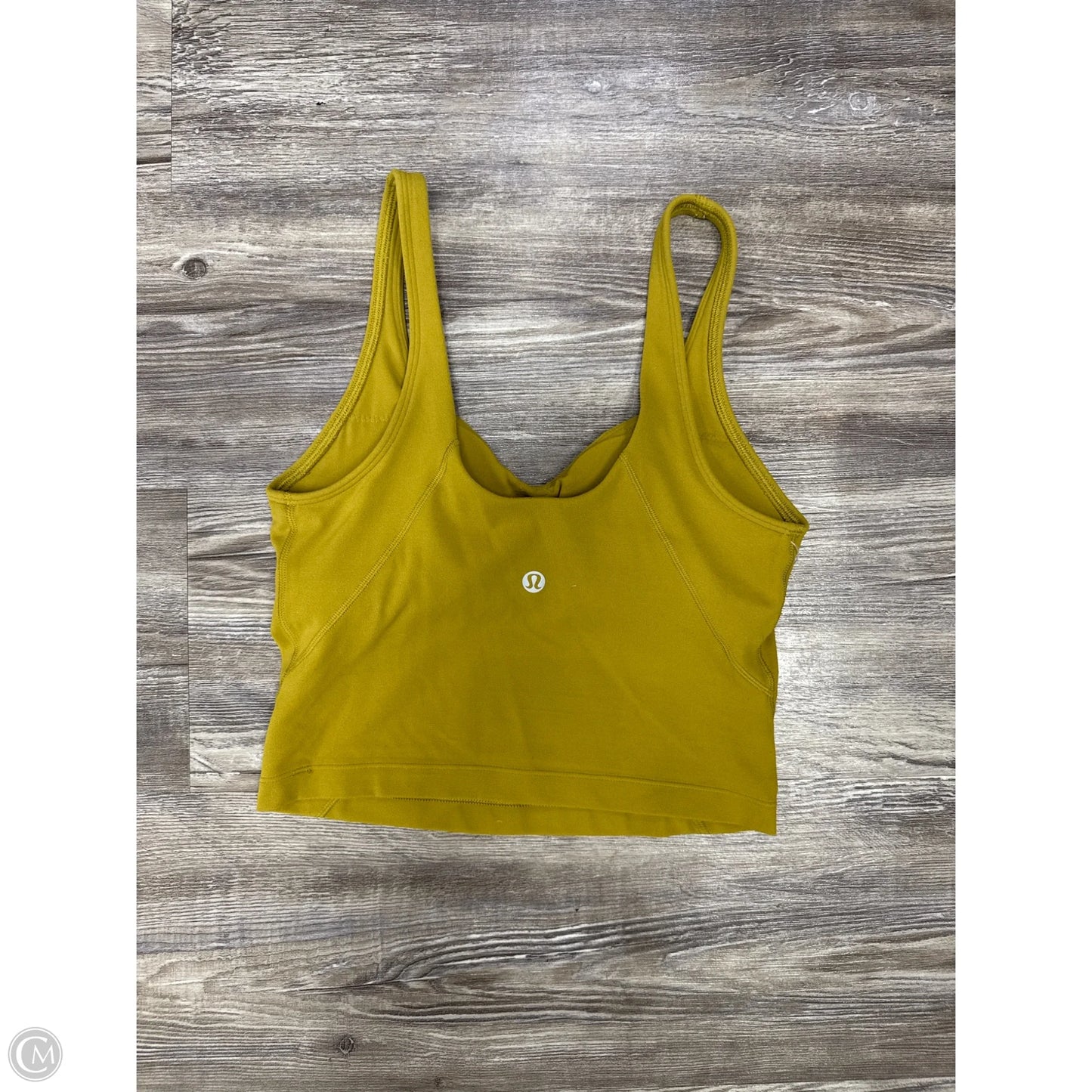 Athletic Tank Top By Lululemon In Yellow, Size: 2