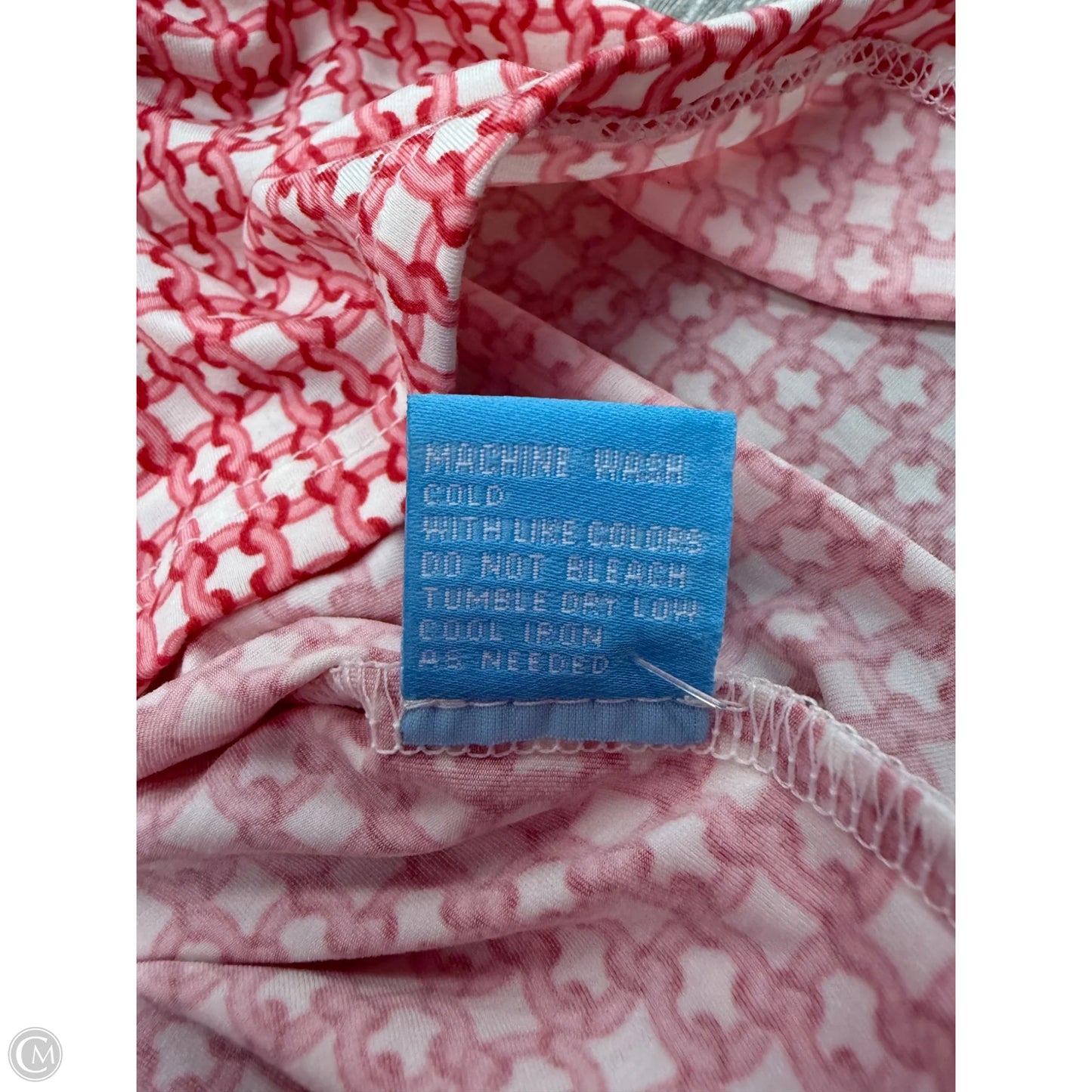 Top 3/4 Sleeve By J Mclaughlin In Pink & White, Size: Xs
