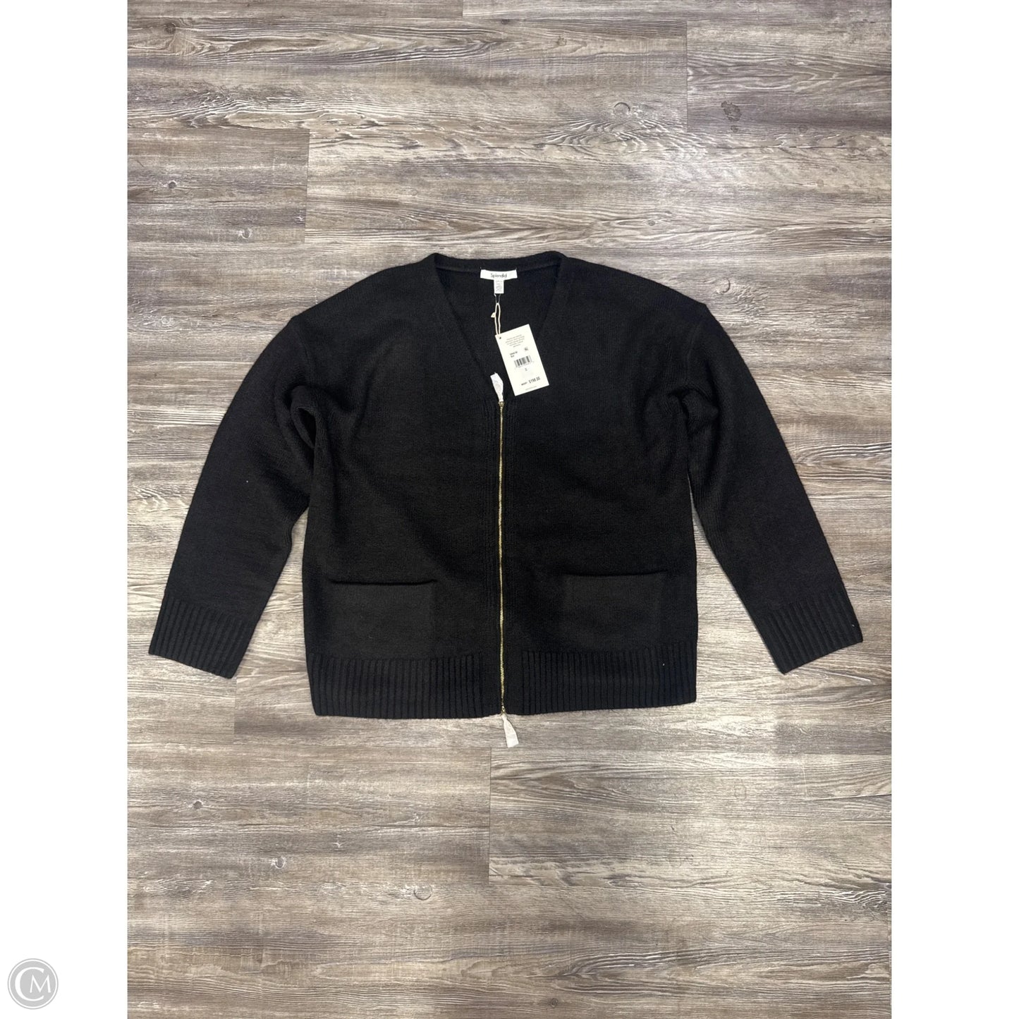 Sweater By Splendid In Black & Gold, Size: S