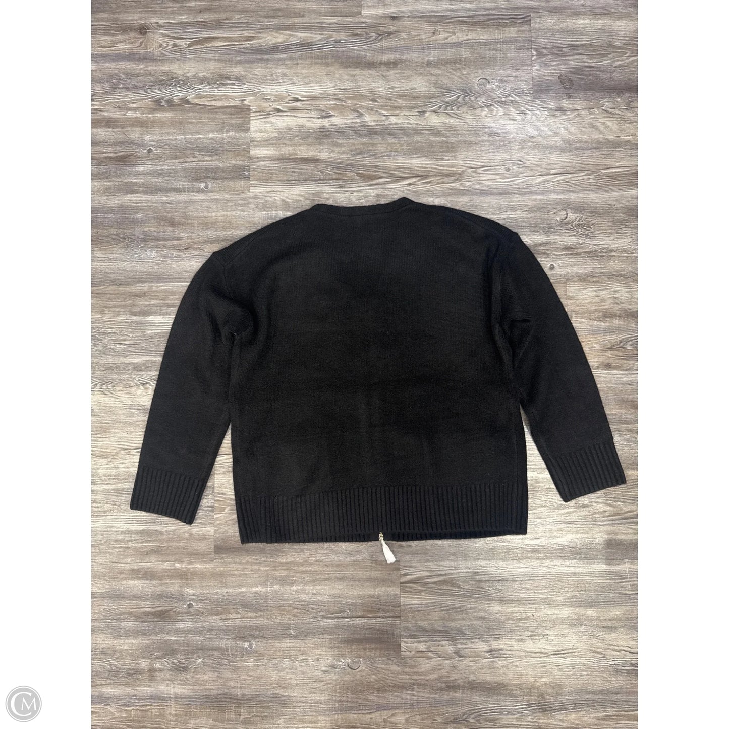Sweater By Splendid In Black & Gold, Size: S