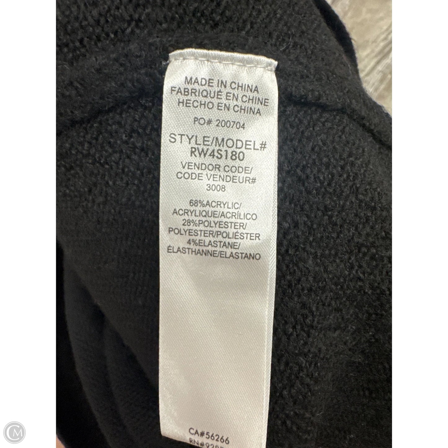 Sweater By Splendid In Black & Gold, Size: S