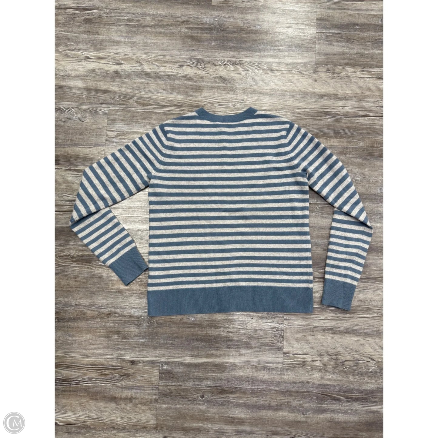 Sweater Cashmere By Vince In Blue & Grey, Size: S