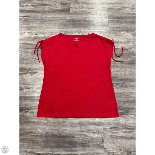 Top Short Sleeve By Talbots In Red, Size: M