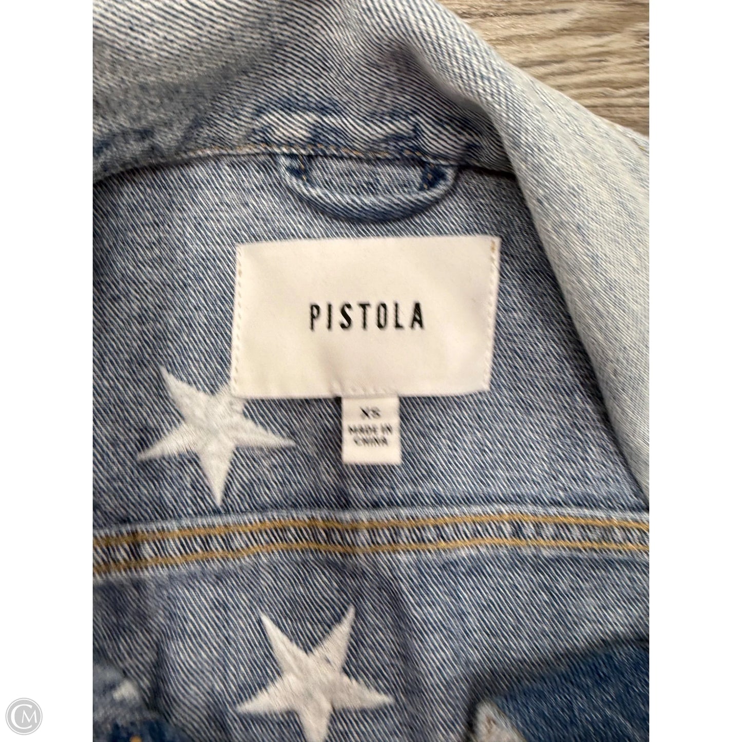Jacket Denim By Pistola In Blue Denim, Size: Xs