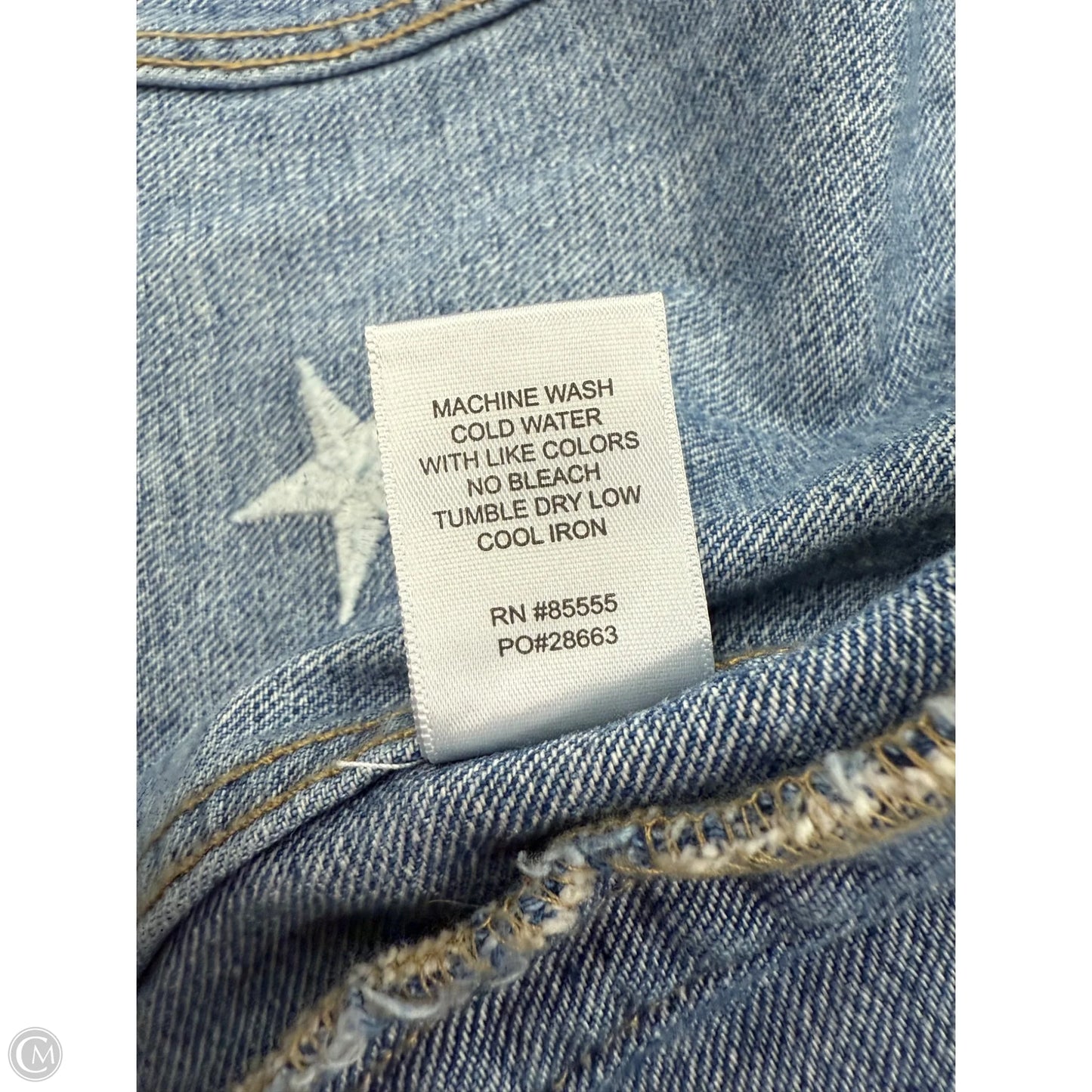 Jacket Denim By Pistola In Blue Denim, Size: Xs