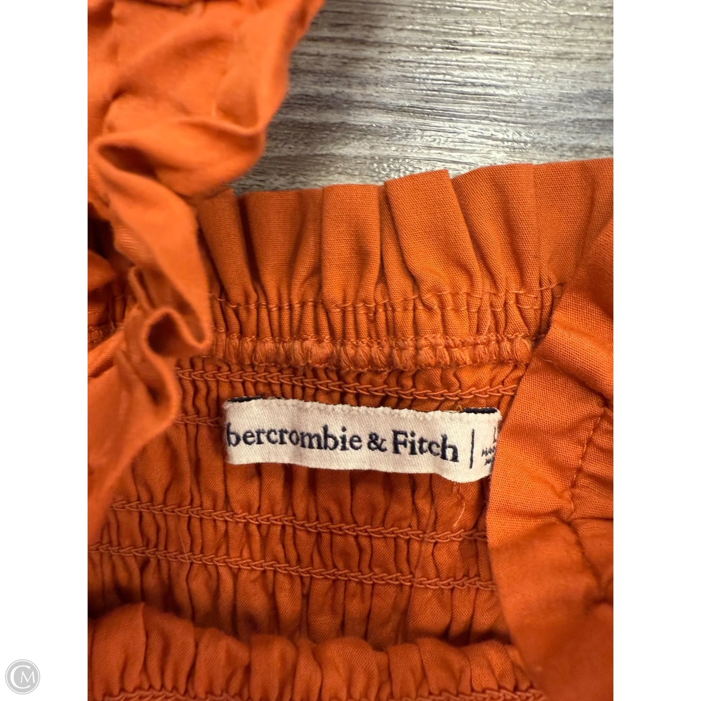 Dress Casual Short By Abercrombie And Fitch In Orange, Size: M