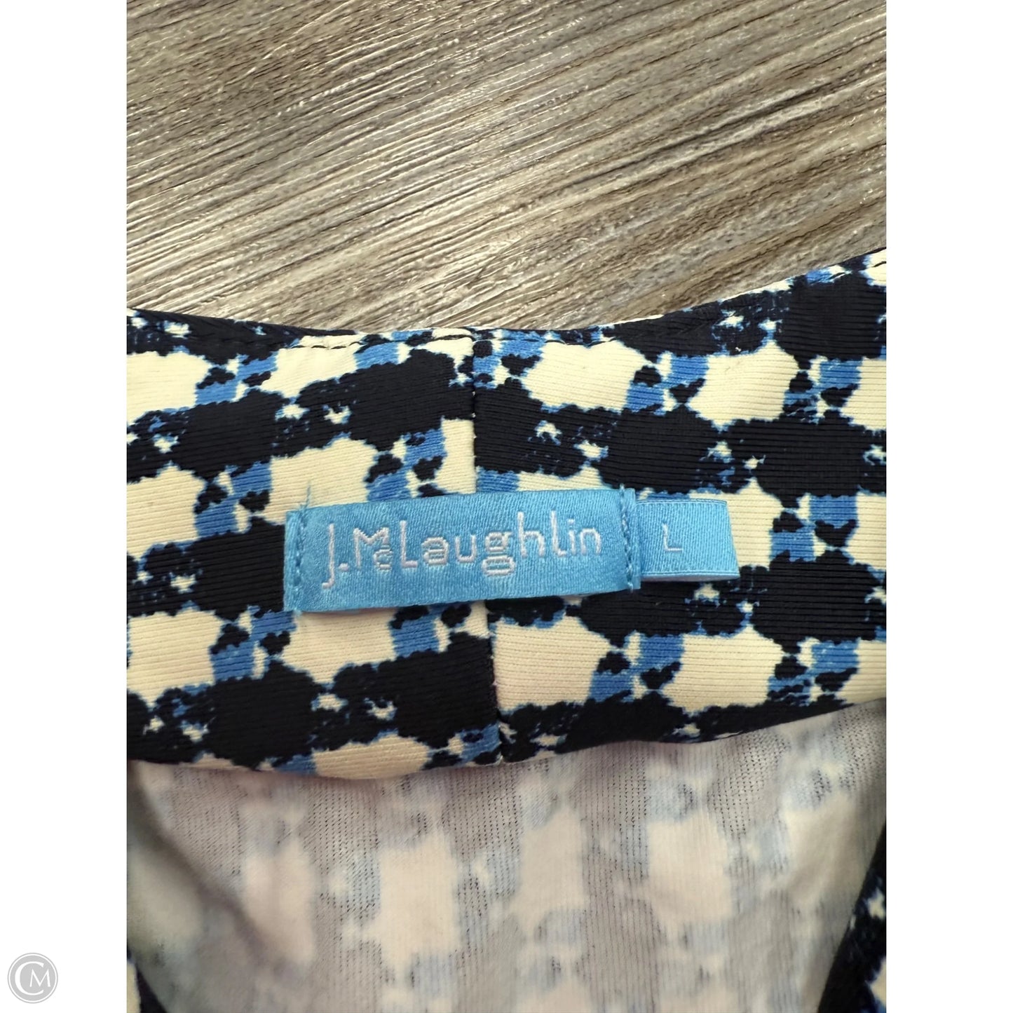Dress Casual Midi By J Mclaughlin In Blue & White, Size: L
