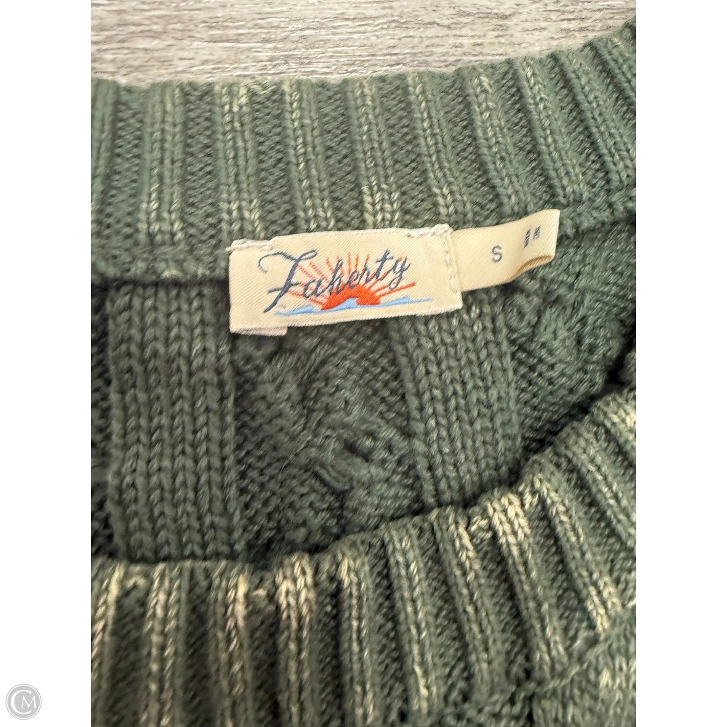 Sweater By Faherty In Green, Size: S