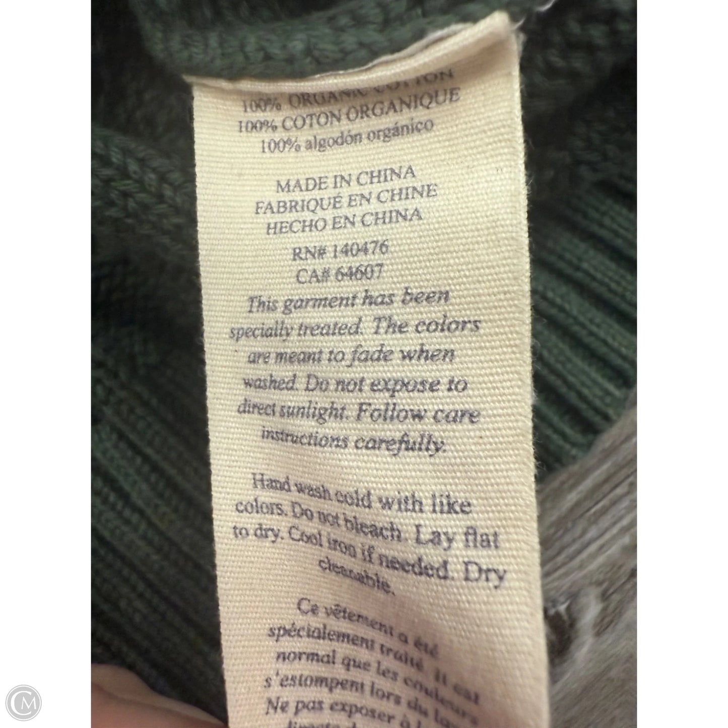 Sweater By Faherty In Green, Size: S