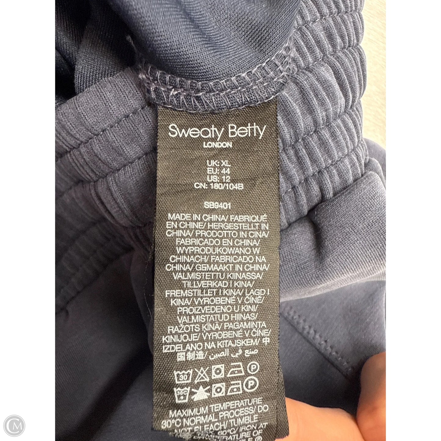 Athletic Sweatshirt Hoodie By Sweaty Betty In Blue, Size: Xl