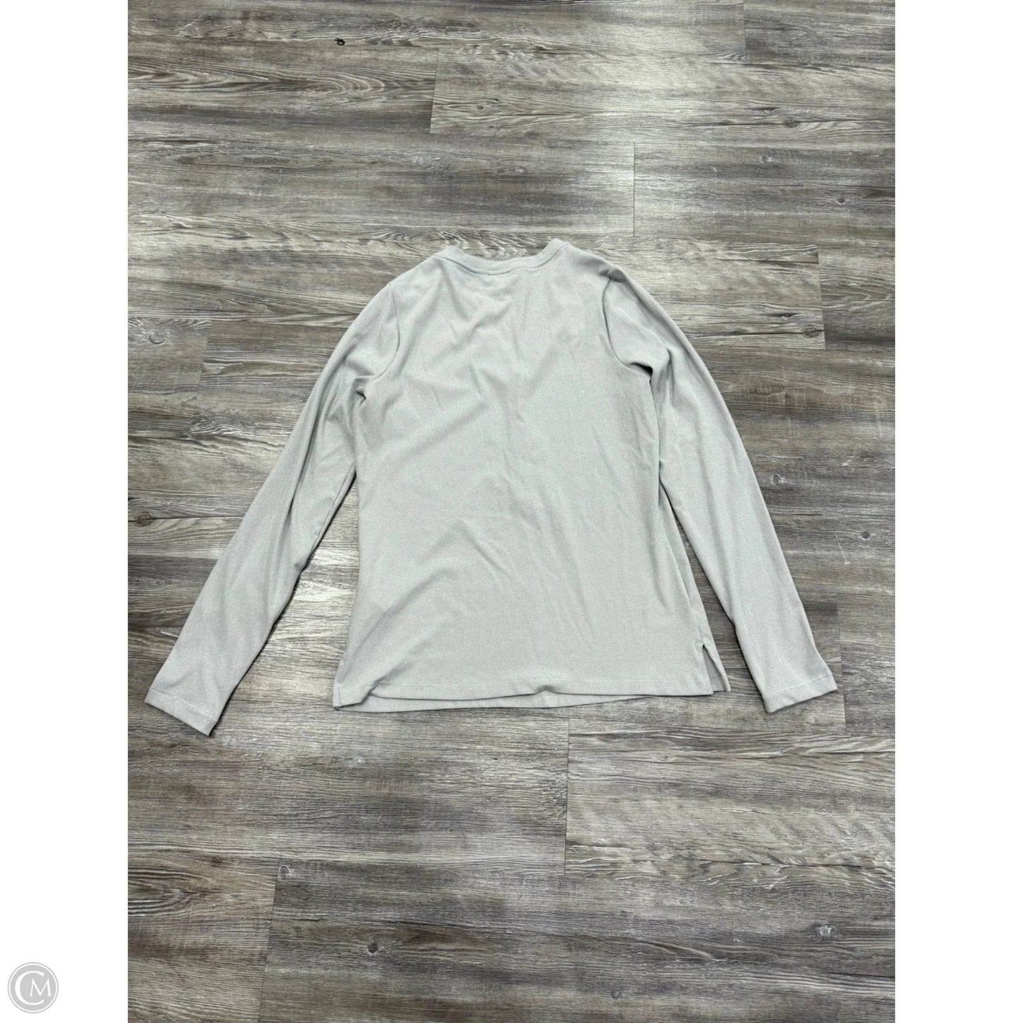 Athletic Top Long Sleeve Crewneck By Athleta In Grey, Size: L