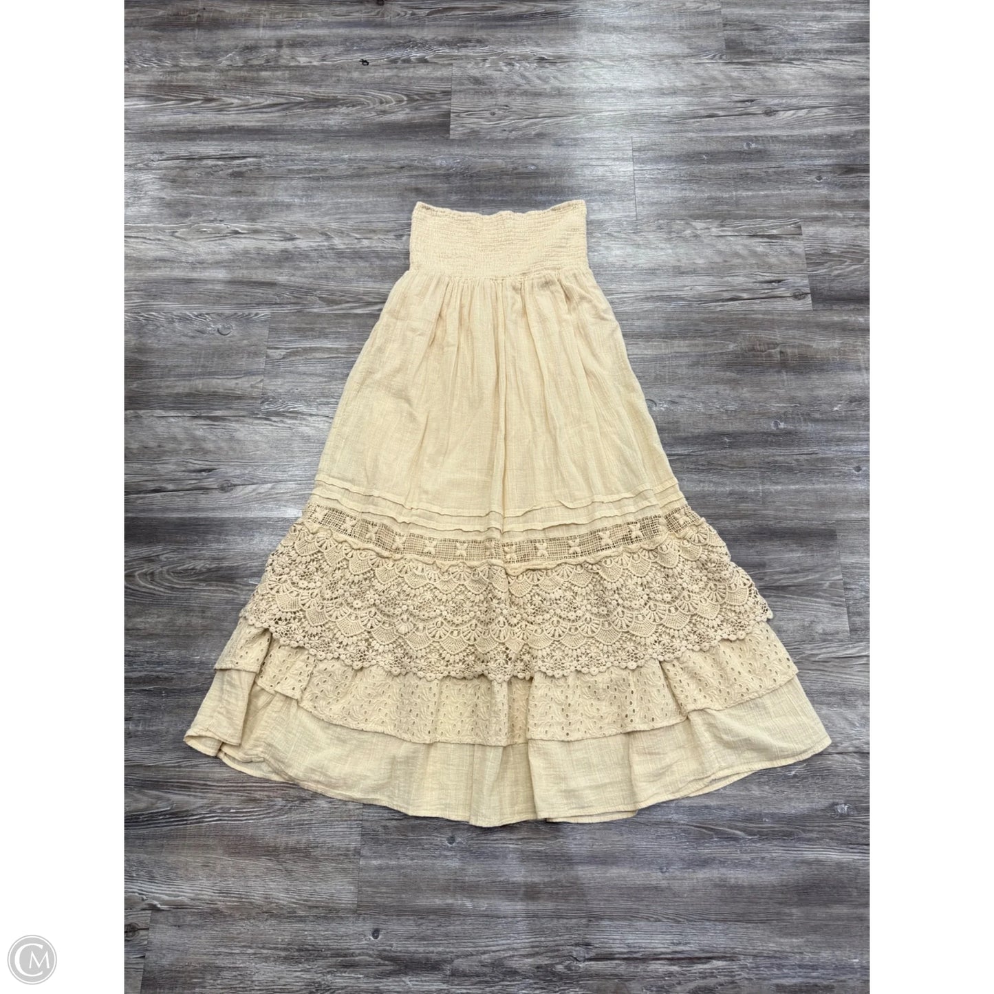 Dress Casual Midi By Free People In Beige, Size: Xs