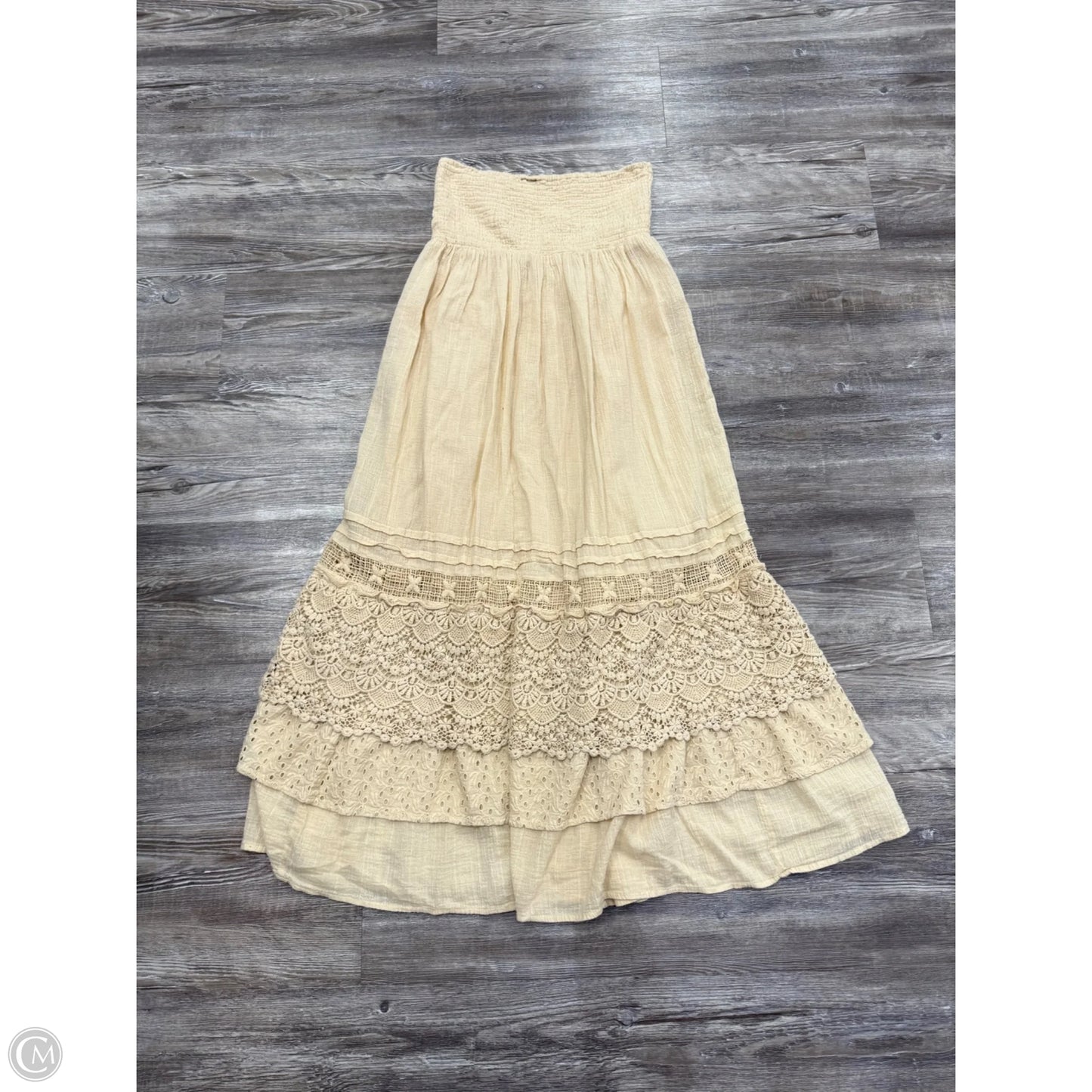 Dress Casual Midi By Free People In Beige, Size: Xs