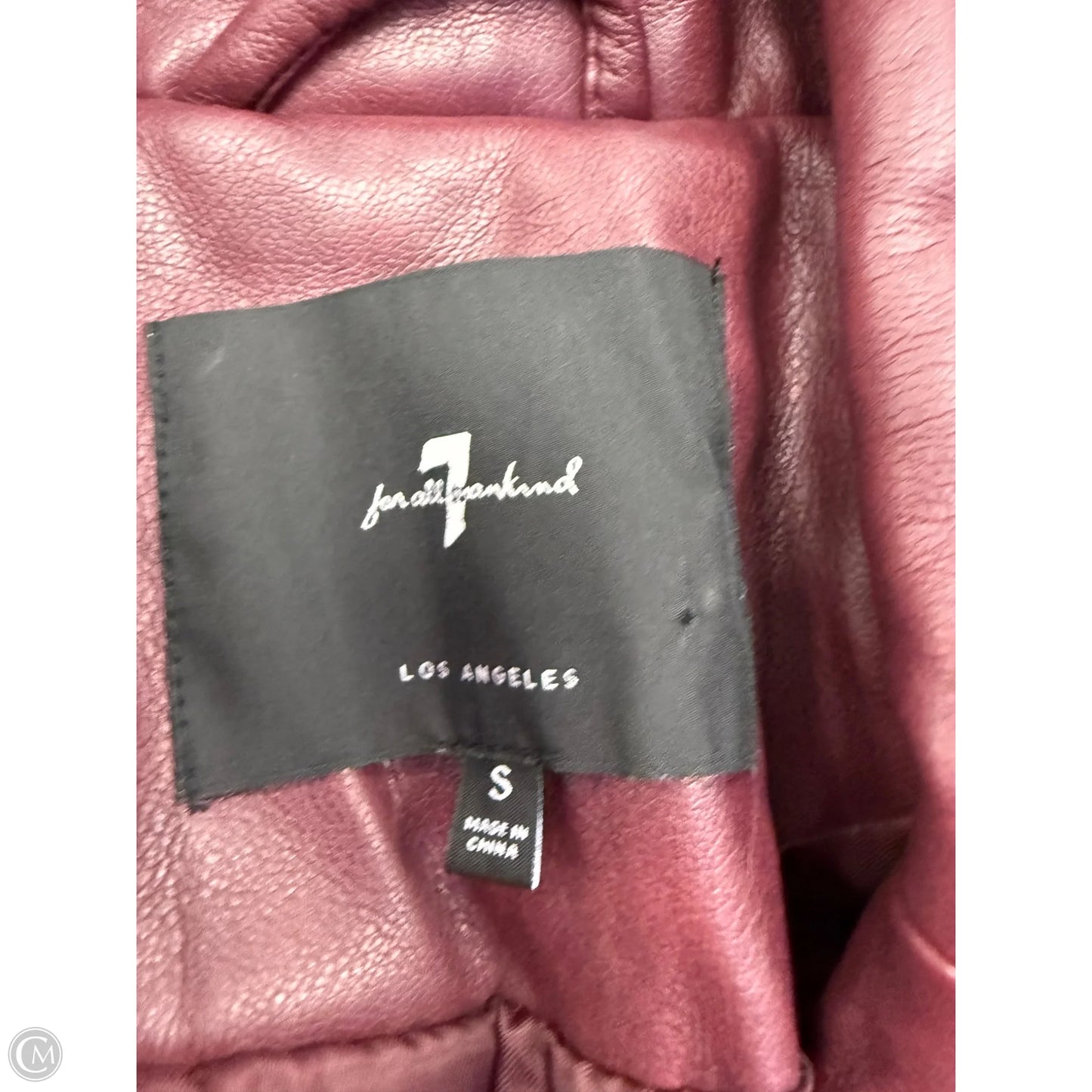 Blazer By 7 For All Mankind In Maroon, Size: S