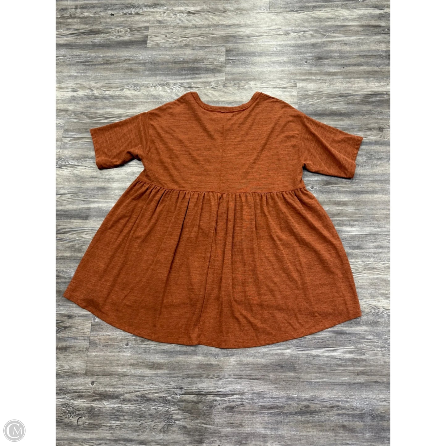 Tunic Short Sleeve By Free People In Orange, Size: S