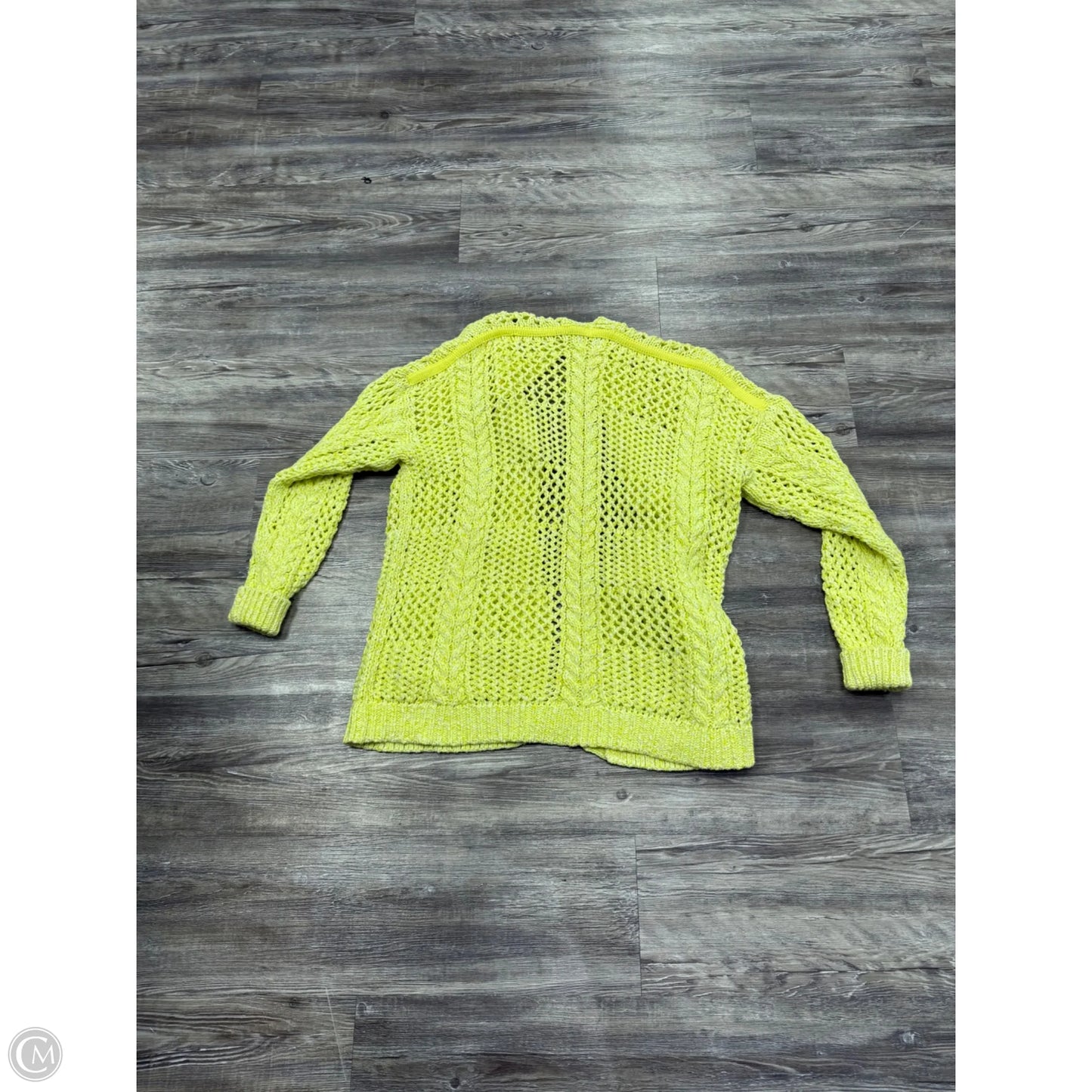 Sweater Cardigan By Anthropologie In Yellow, Size: Xs