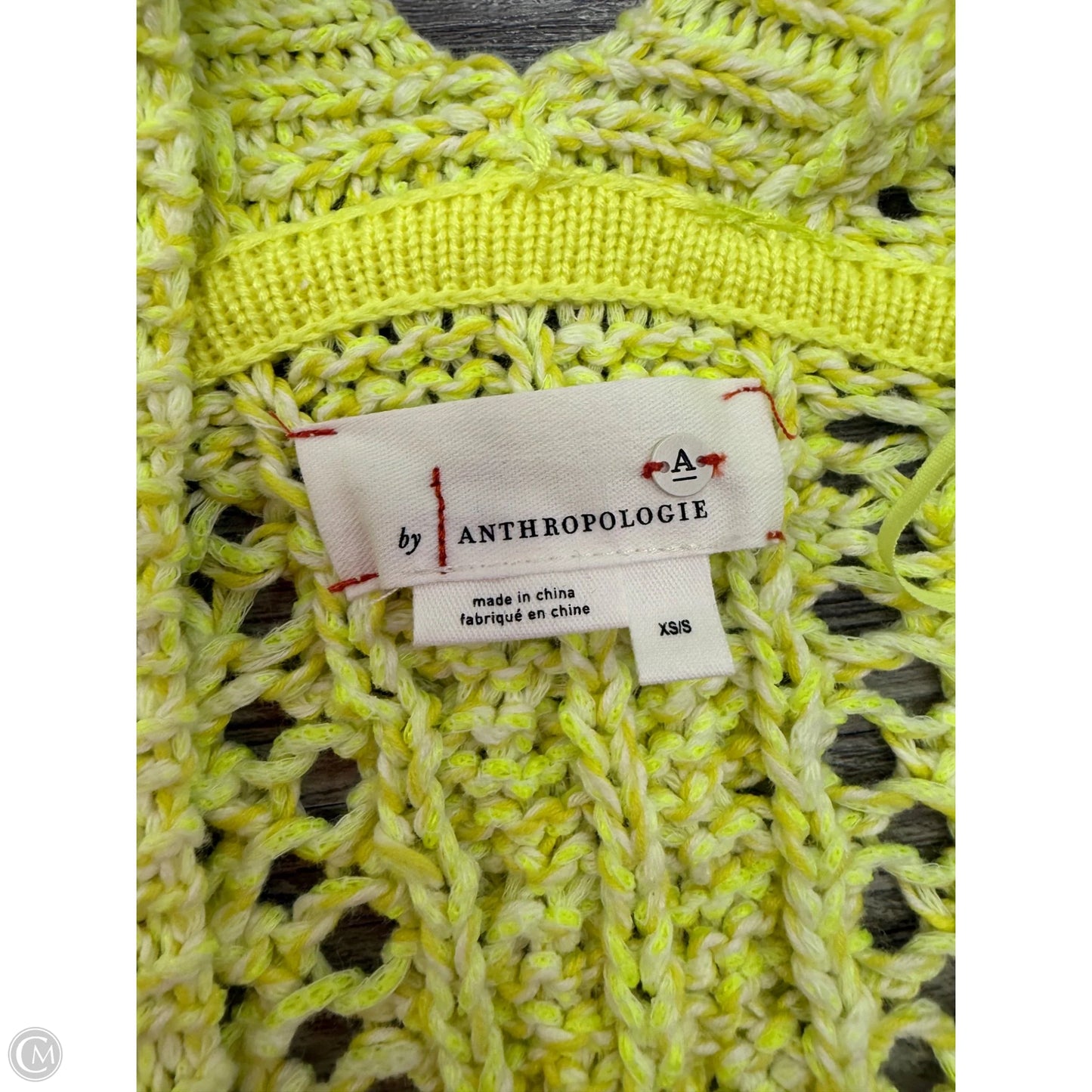 Sweater Cardigan By Anthropologie In Yellow, Size: Xs